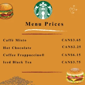 Starbucks Menu & Prices in Canada – 2023