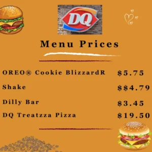 Dairy Queen Menu