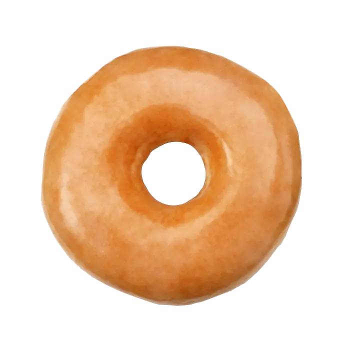 Original glazed doughnut krispy kreme